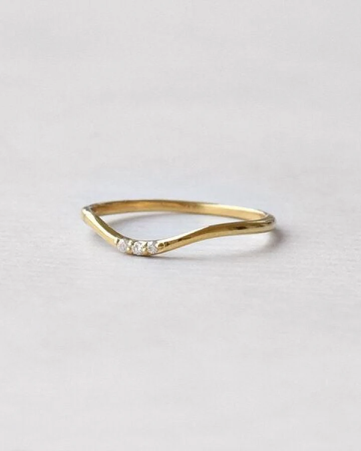 Eppi Silberring mit drei Diamanten Cason