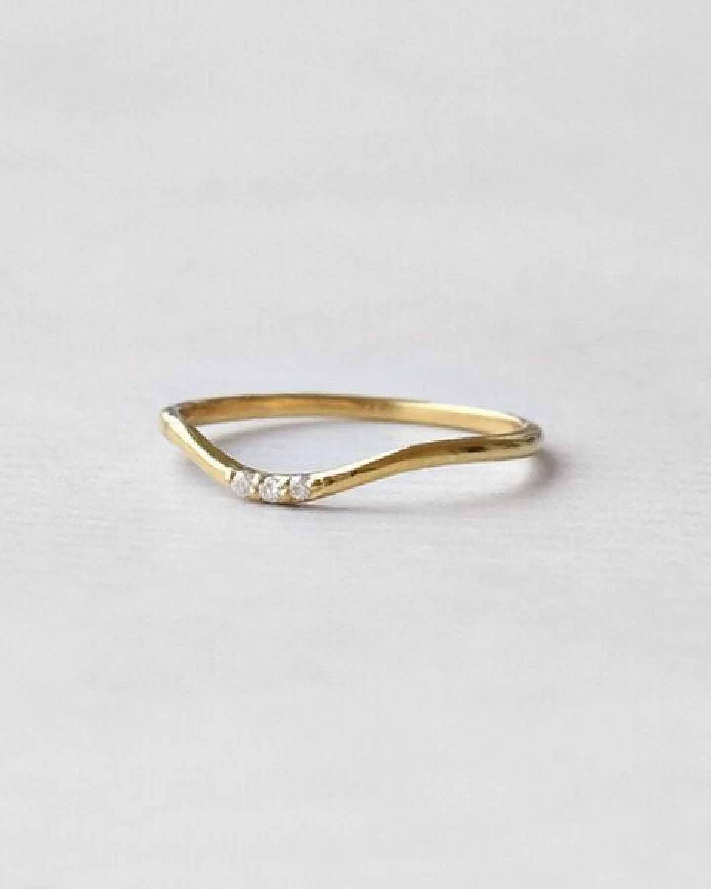 Eppi Silberring mit drei Diamanten Cason – Ansicht 2