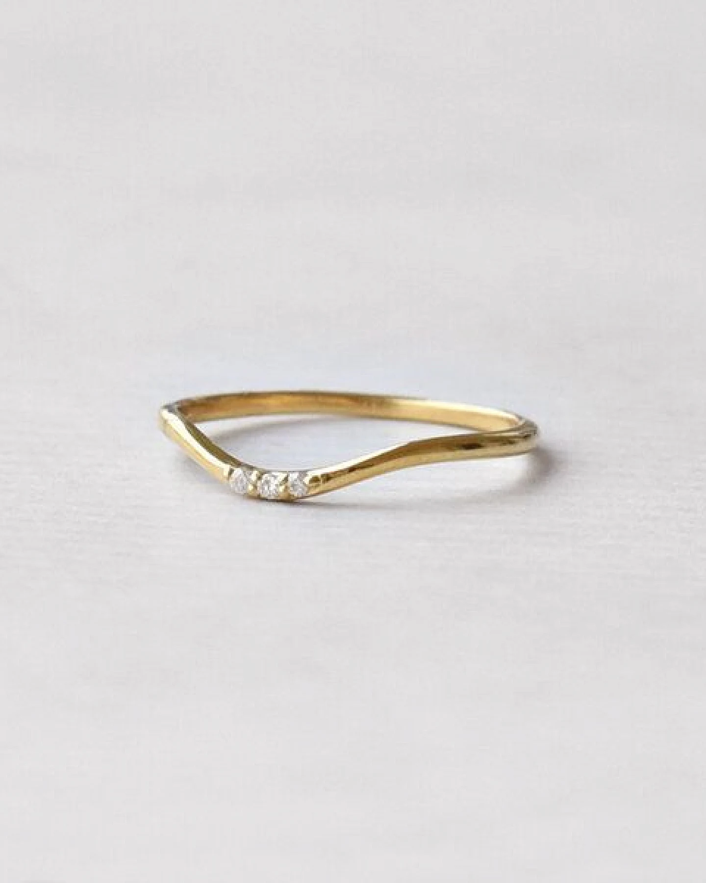 Eppi Silberring mit drei Diamanten Cason – Ansicht 2