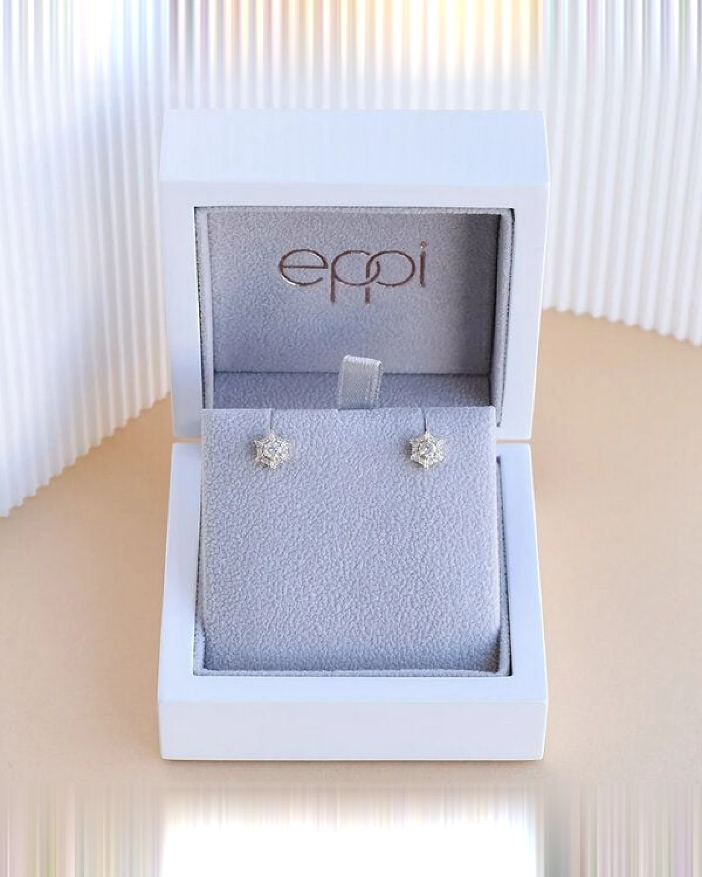Eppi Ohrringe in Hexagonform mit Lab Grown Diamanten Shamil – Ansicht 4