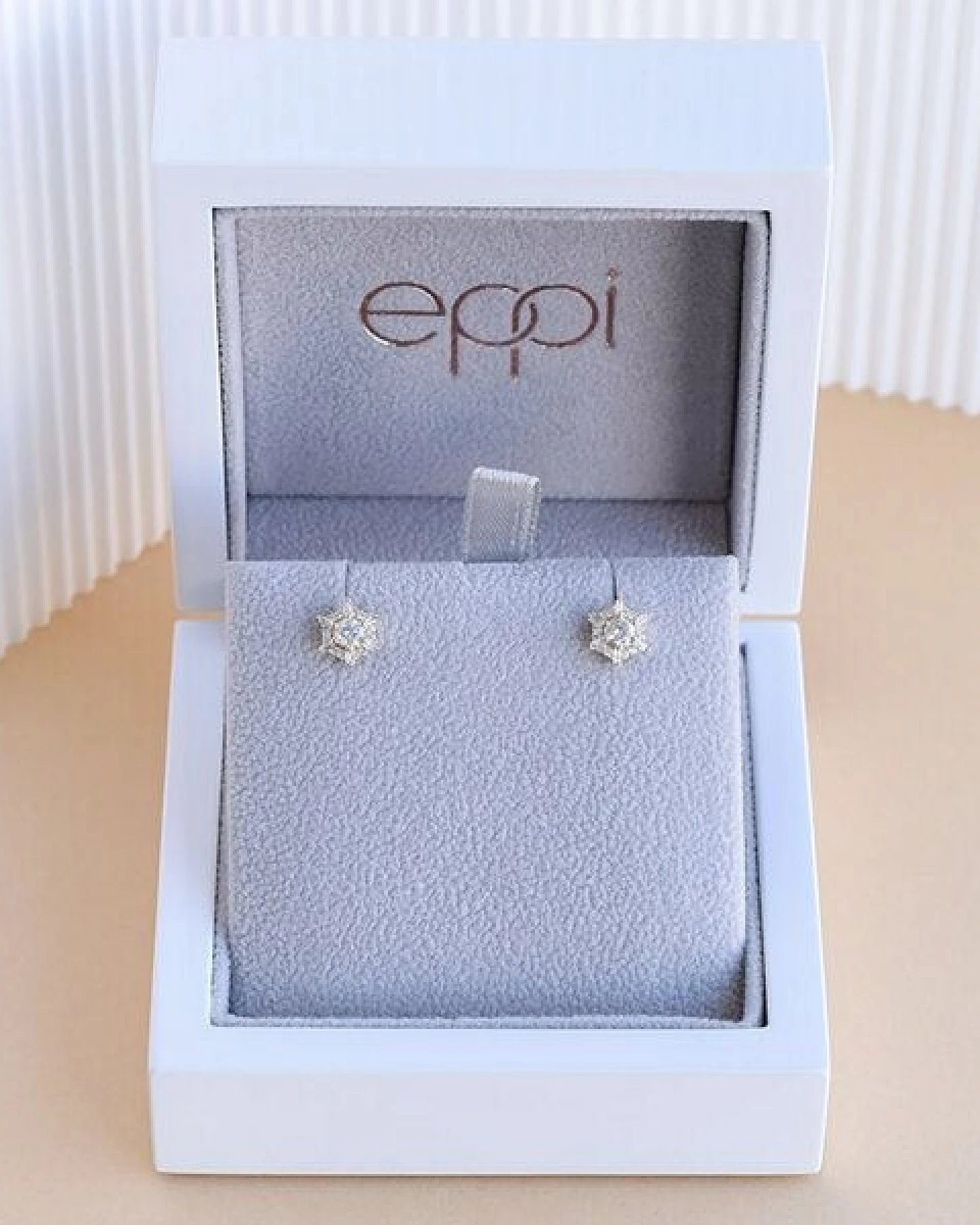Eppi Ohrringe in Hexagonform mit Lab Grown Diamanten Shamil – Ansicht 4