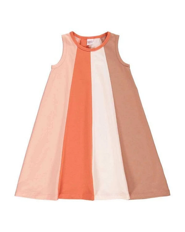 Fred's World by Green Cotton "Green Cotton" Streifen-Kleid rose cream