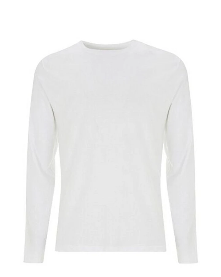 Earth Positive Unisex Langarm Shirt reiner Bio Baumwolle