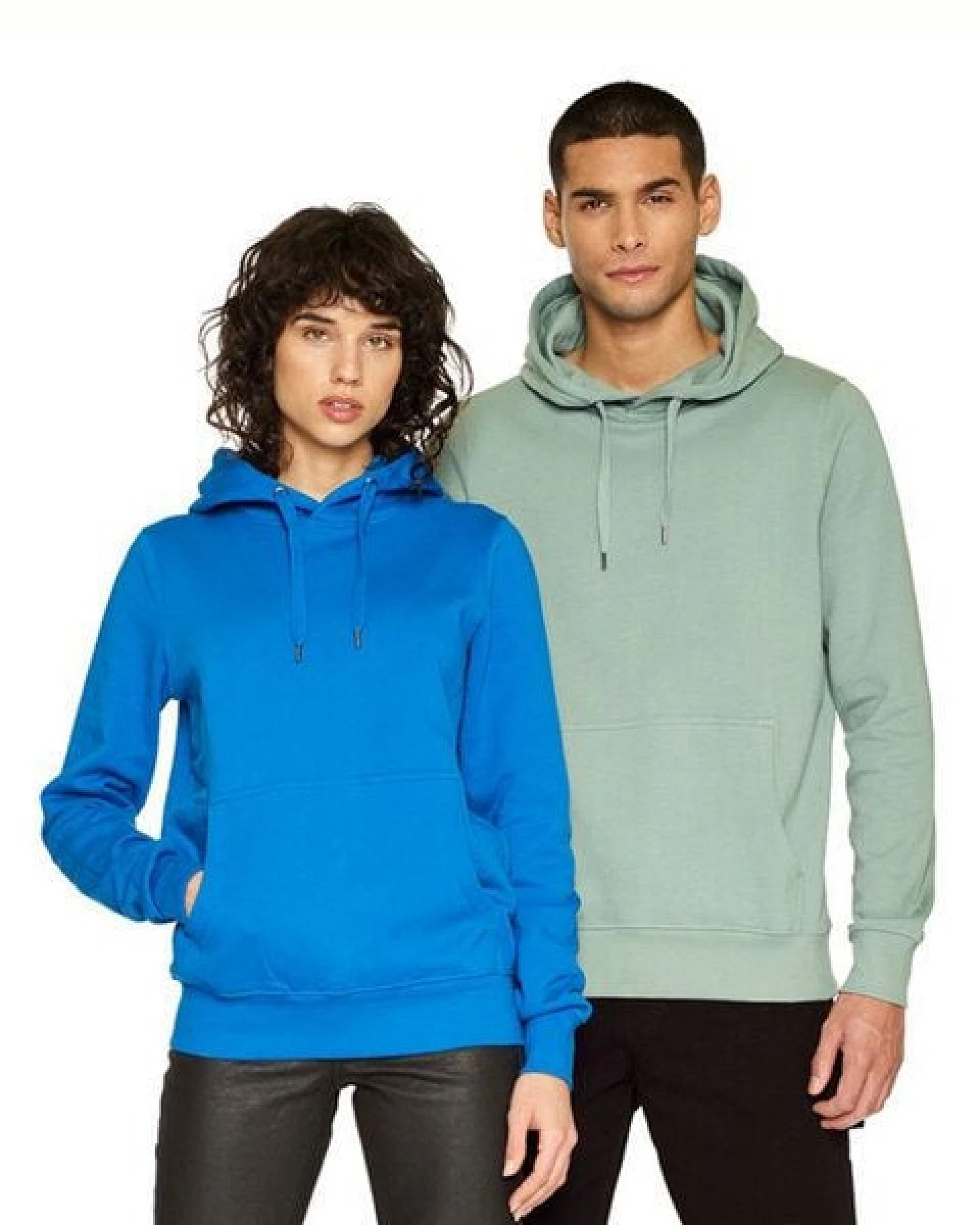 Earth Positive Unisex Pullover Hoody Kängurutasche Bio Baumwolle – Ansicht 2