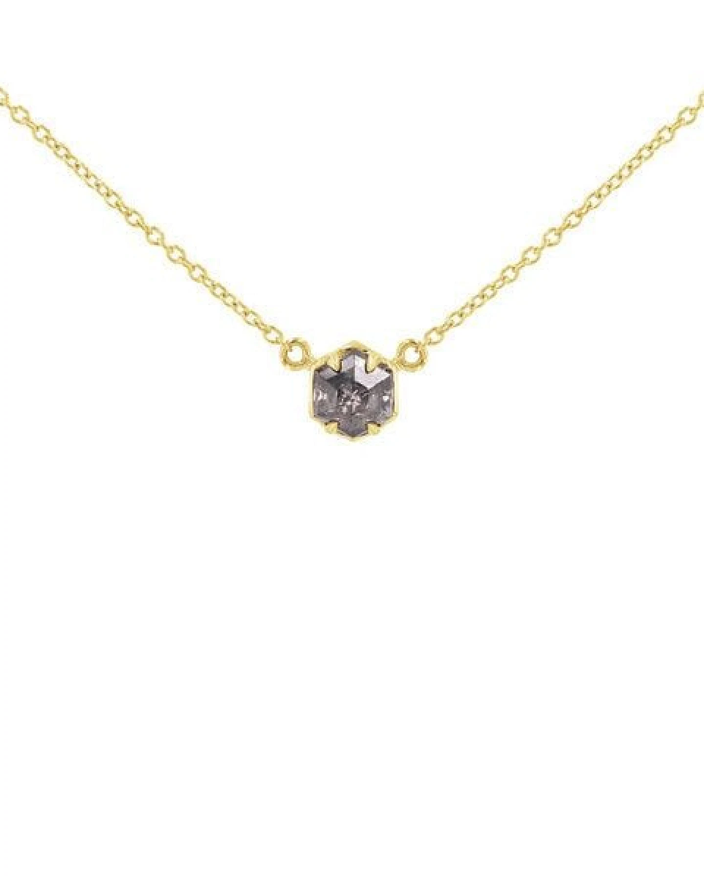 Eppi Kette mit einem Salt and Pepper Diamanten Mejia – Ansicht 2