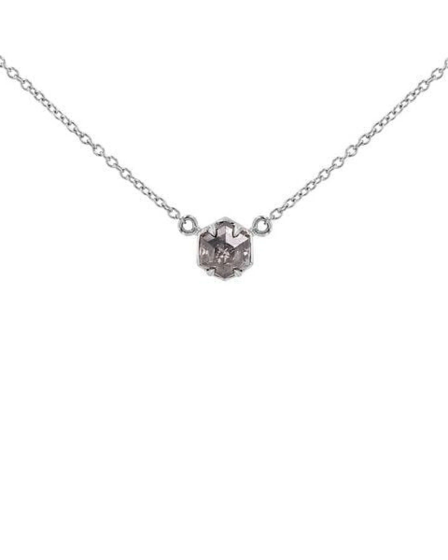 Eppi Kette mit einem Salt and Pepper Diamanten Mejia – Ansicht 2