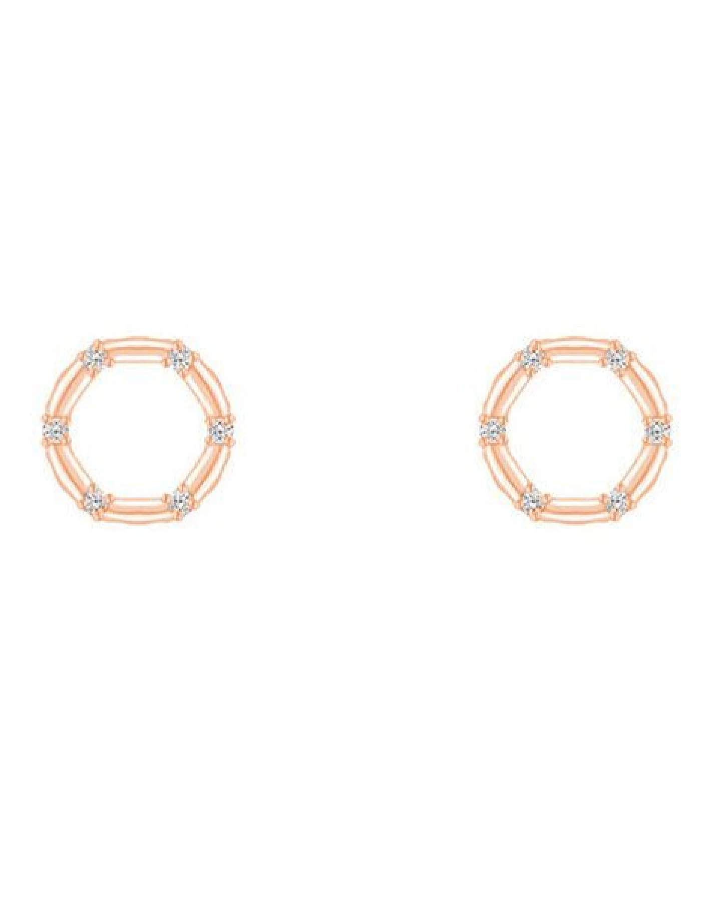 Eppi Karmaohrringe in Silber und mit Diamanten Hart – Ansicht 4