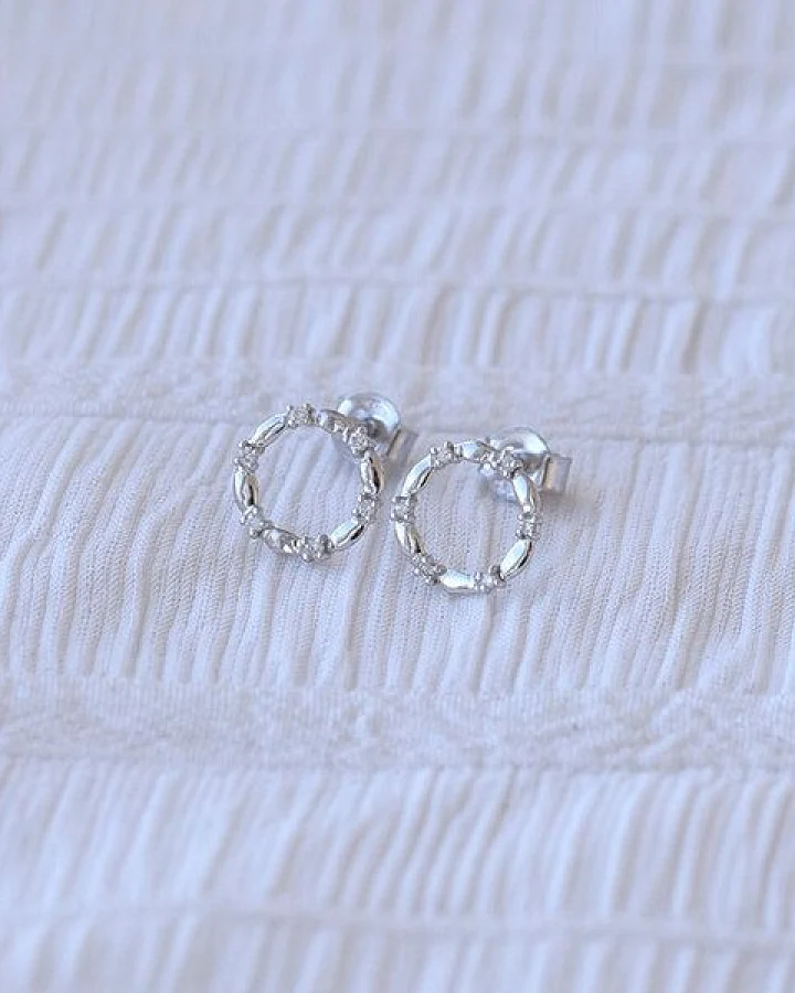 Eppi Karmaohrringe in Silber und mit Diamanten Hart
