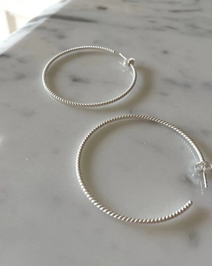 noemvri fashion label big Swirl hoops