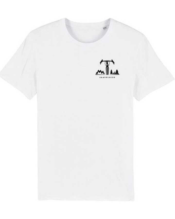 päfjes Gravelride - Gravel Brust - Fair Wear Männer T-Shirt - White
