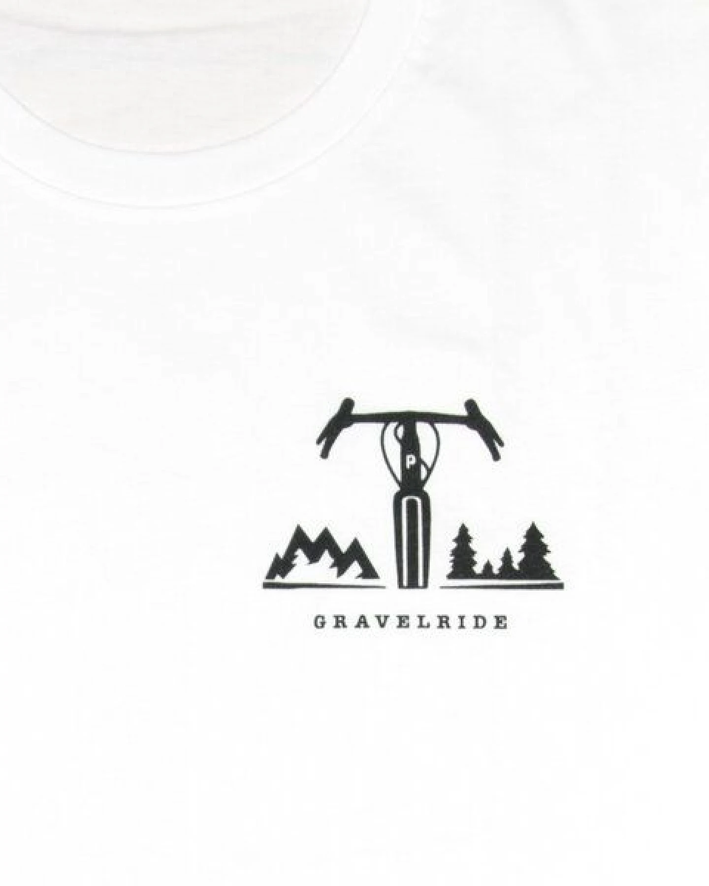 päfjes Gravelride - Gravel Brust - Fair Wear Männer T-Shirt - White – Ansicht 2