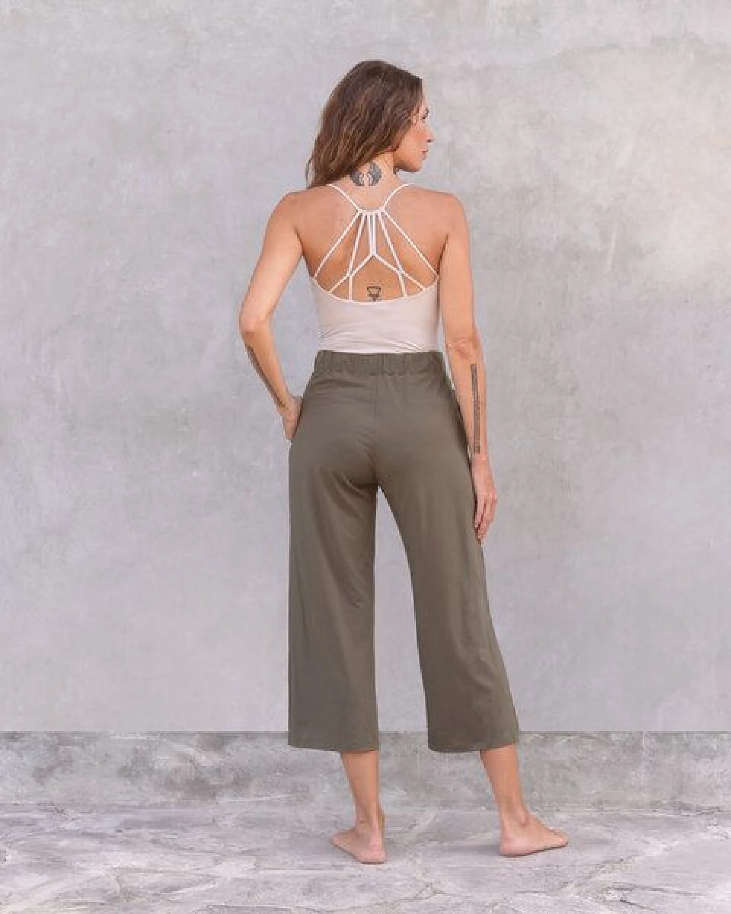 Jaya NICOLE - Damen - Top für Yoga aus Biobaumwolle mit besonderer Rückenpartie – Ansicht 2
