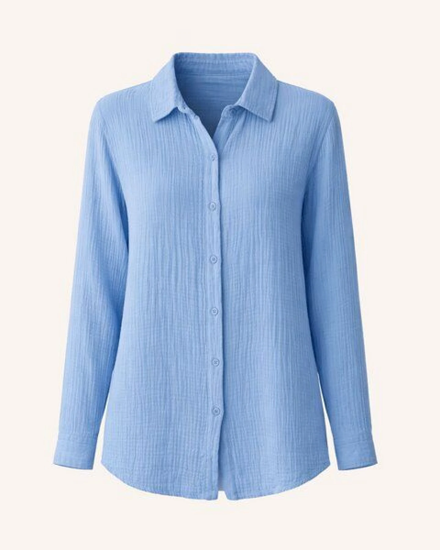 NORDLICHT Damen Musselin Bluse aus 100% Bio-Baumwolle FENJA – Ansicht 2