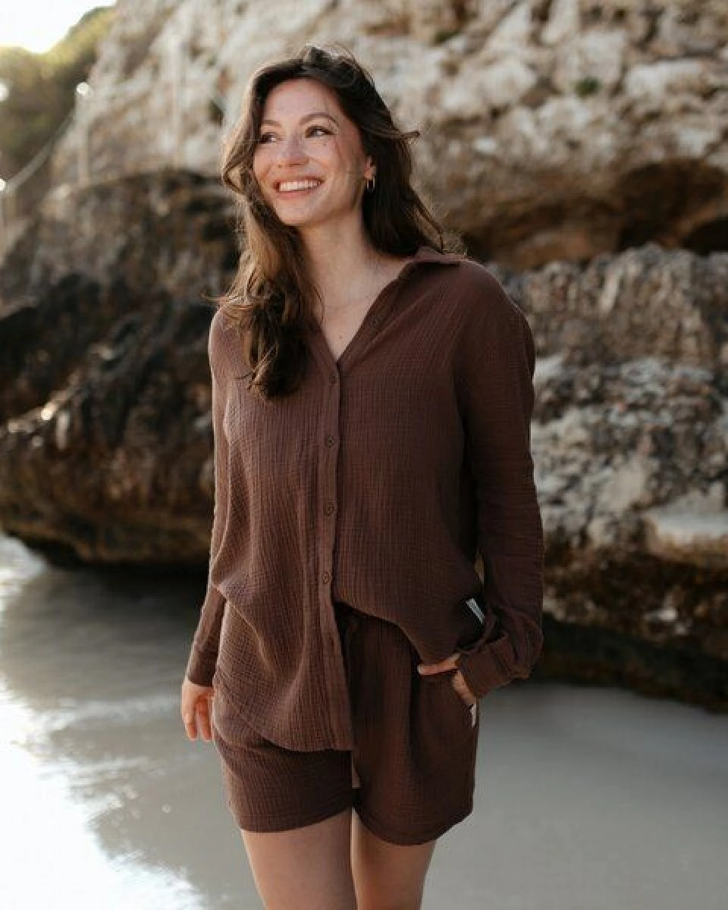 NORDLICHT Damen Musselin Bluse aus 100% Bio-Baumwolle FENJA – Ansicht 2