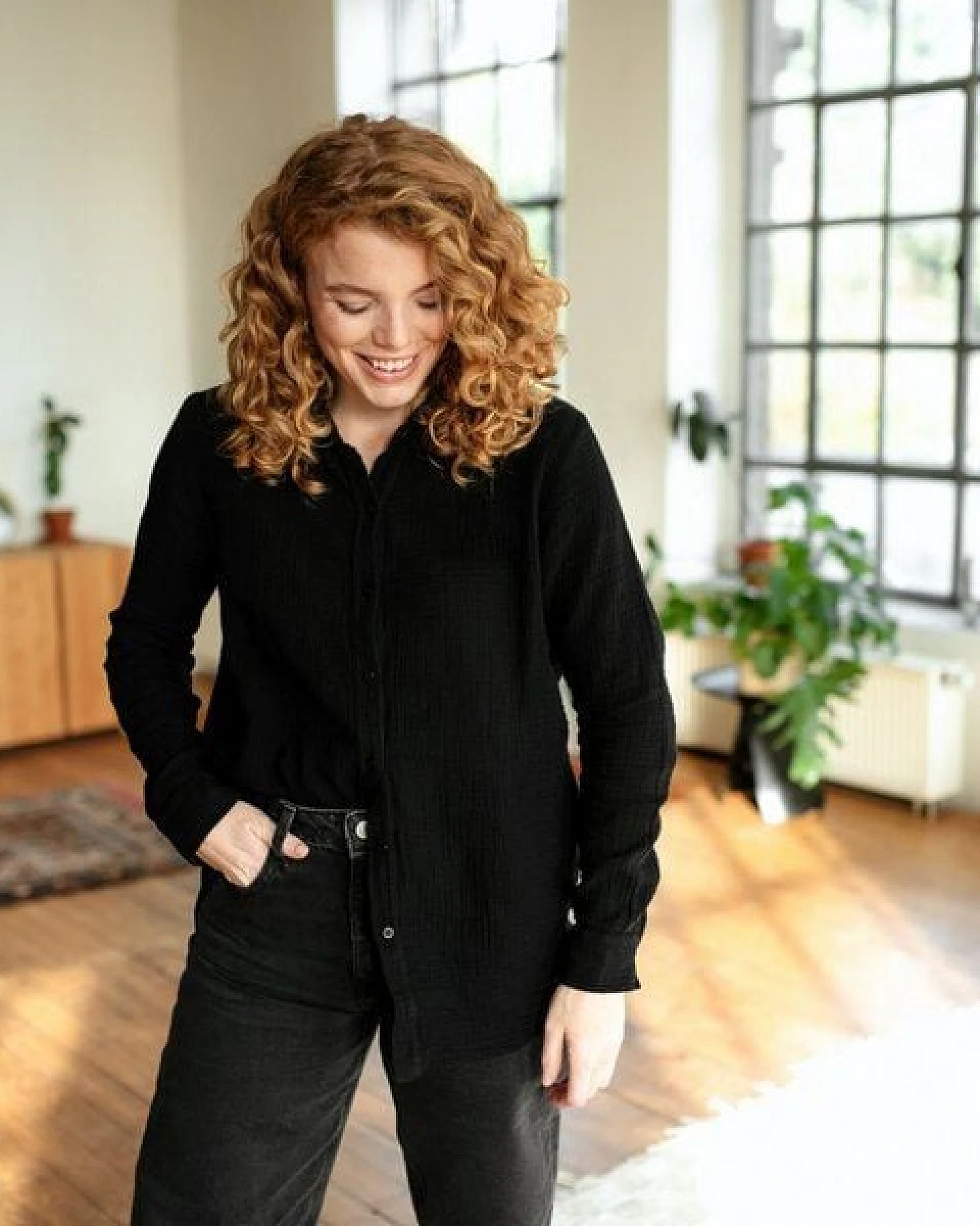 NORDLICHT Damen Musselin Bluse aus 100% Bio-Baumwolle FENJA – Ansicht 3