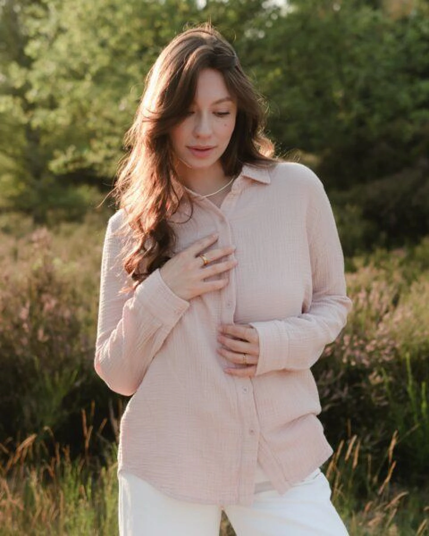 NORDLICHT Damen Musselin Bluse aus 100% Bio-Baumwolle FENJA – Ansicht 3