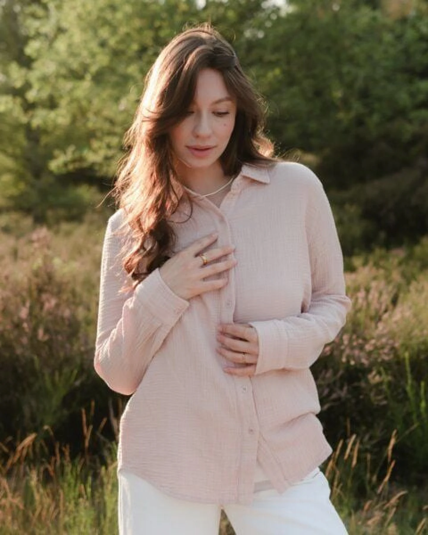 NORDLICHT Damen Musselin Bluse aus 100% Bio-Baumwolle FENJA – Ansicht 3