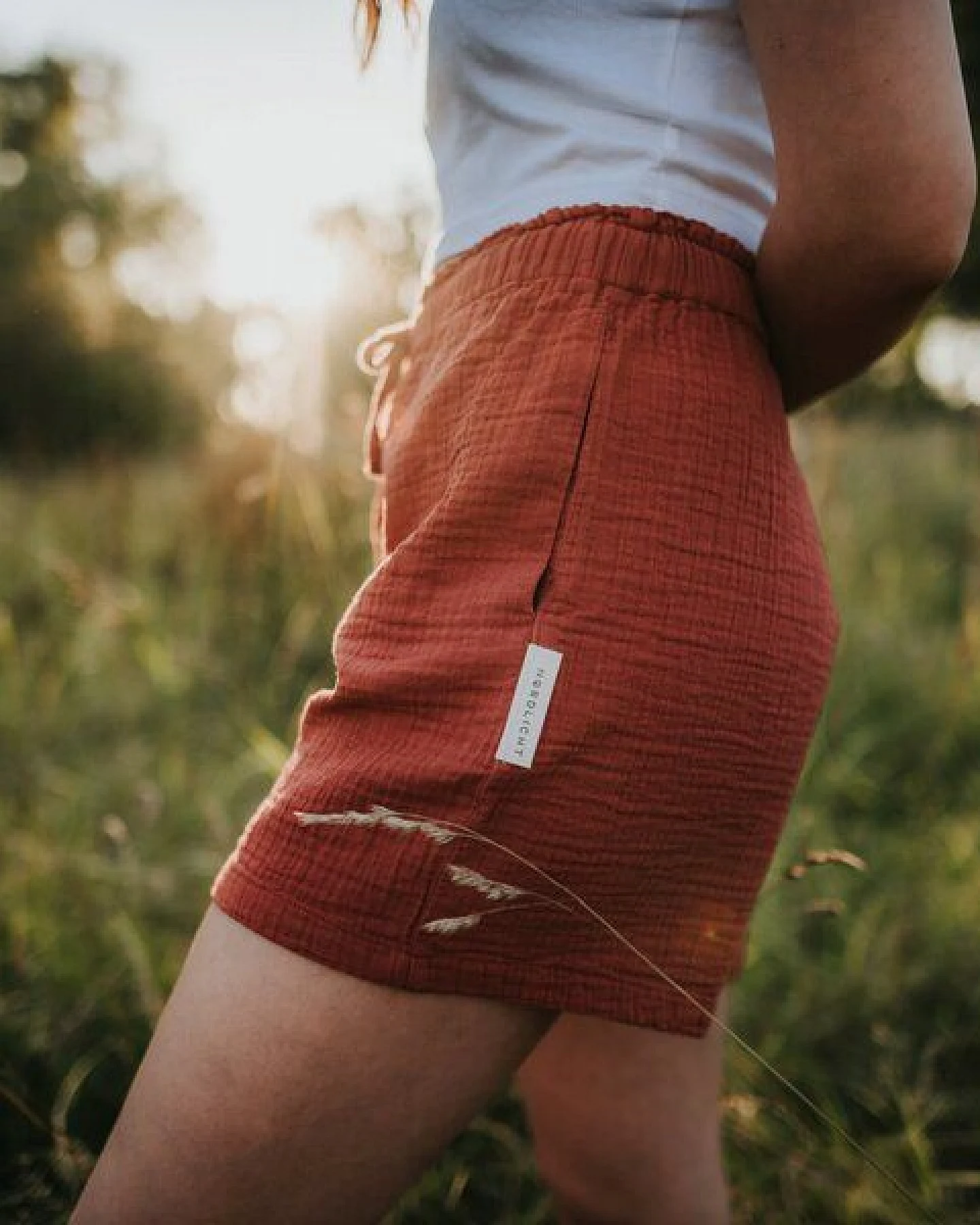 NORDLICHT Musselin Shorts aus 100% Bio-Baumwolle LEJA – Ansicht 2