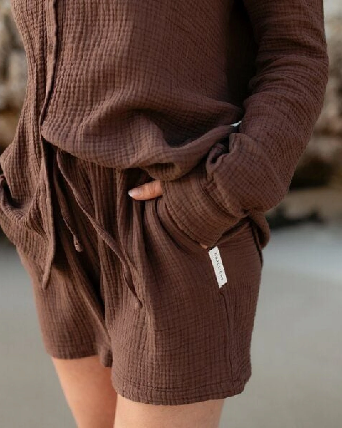 NORDLICHT Musselin Shorts aus 100% Bio-Baumwolle LEJA – Ansicht 3