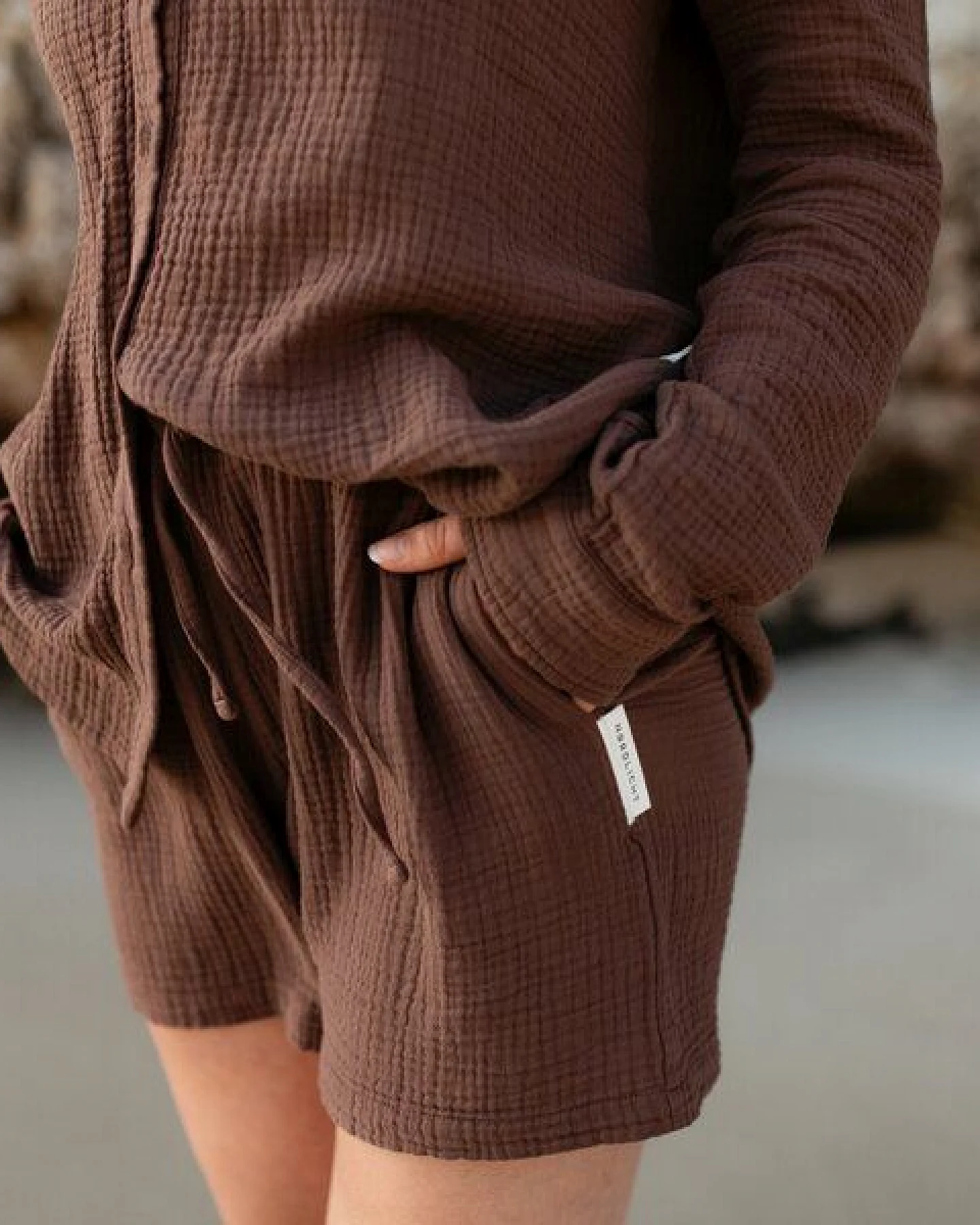 NORDLICHT Musselin Shorts aus 100% Bio-Baumwolle LEJA – Ansicht 3