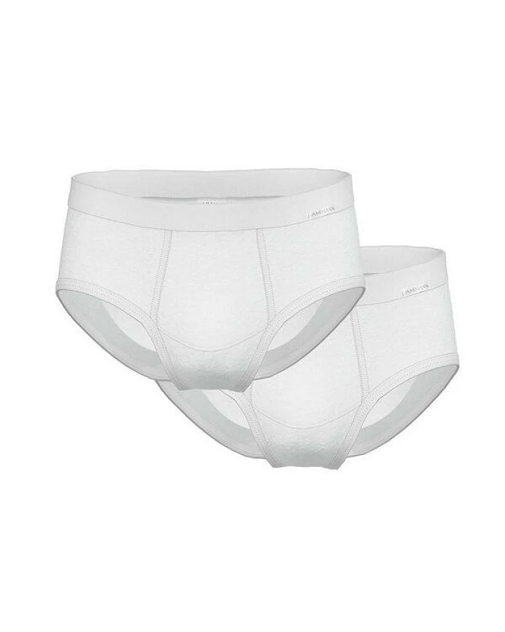 Ammann 2er Pack Herren Slip mit Eingriff aus Bio-Baumwolle