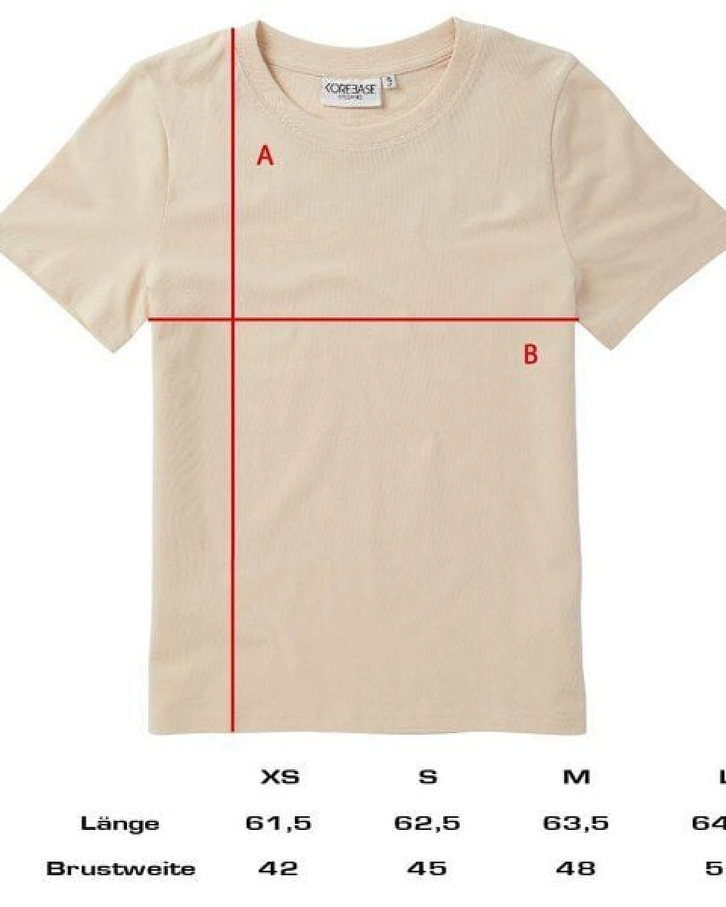 COREBASE Damen TShirt "Classic Fit" aus 100% Baumwolle – Ansicht 4