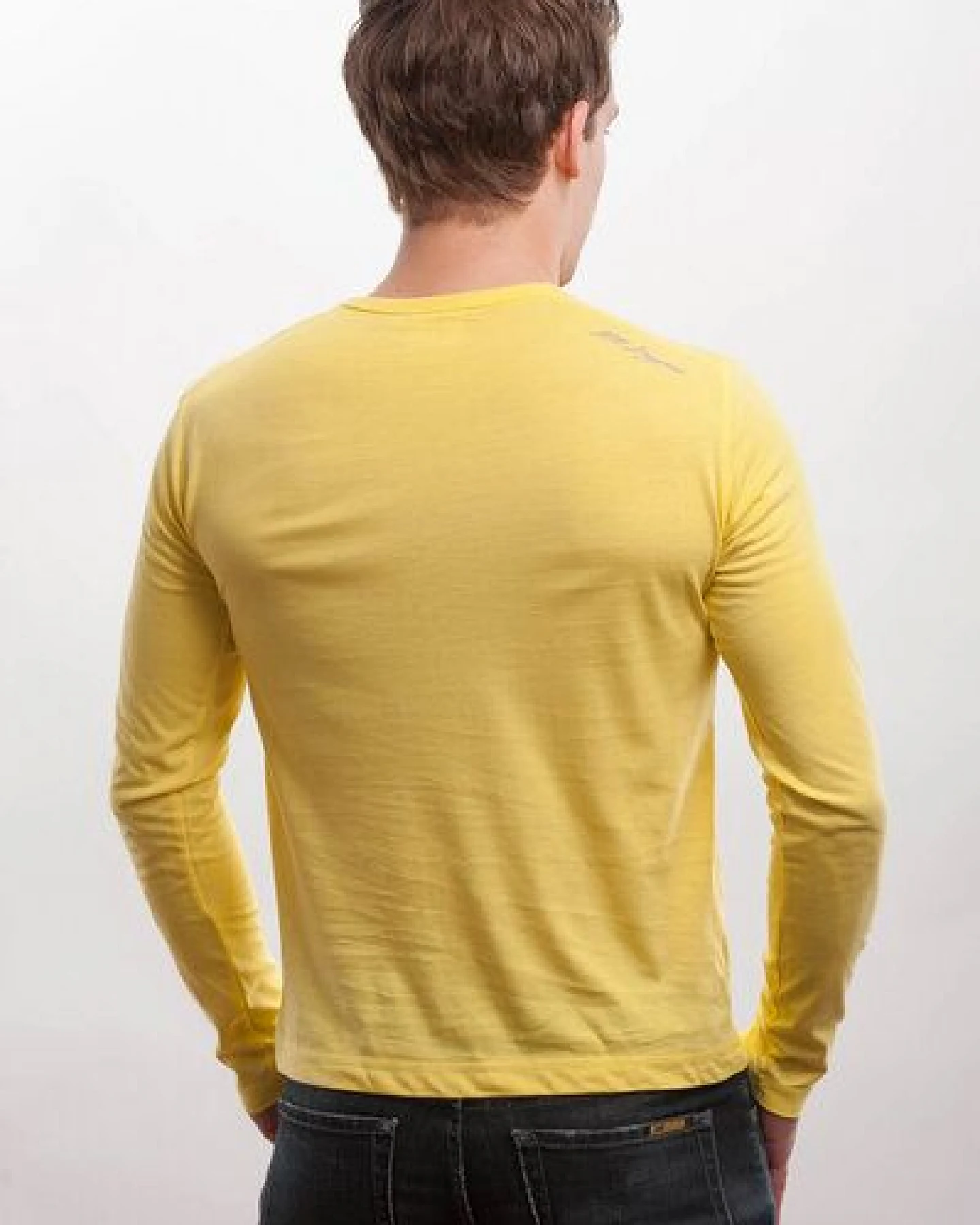108 Degrees Longsleeve Shirt gelb GOTS – Ansicht 2