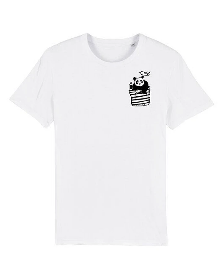Pingzi Panda - Brust Motiv - päfjes Fair Wear Männer T-Shirt - White