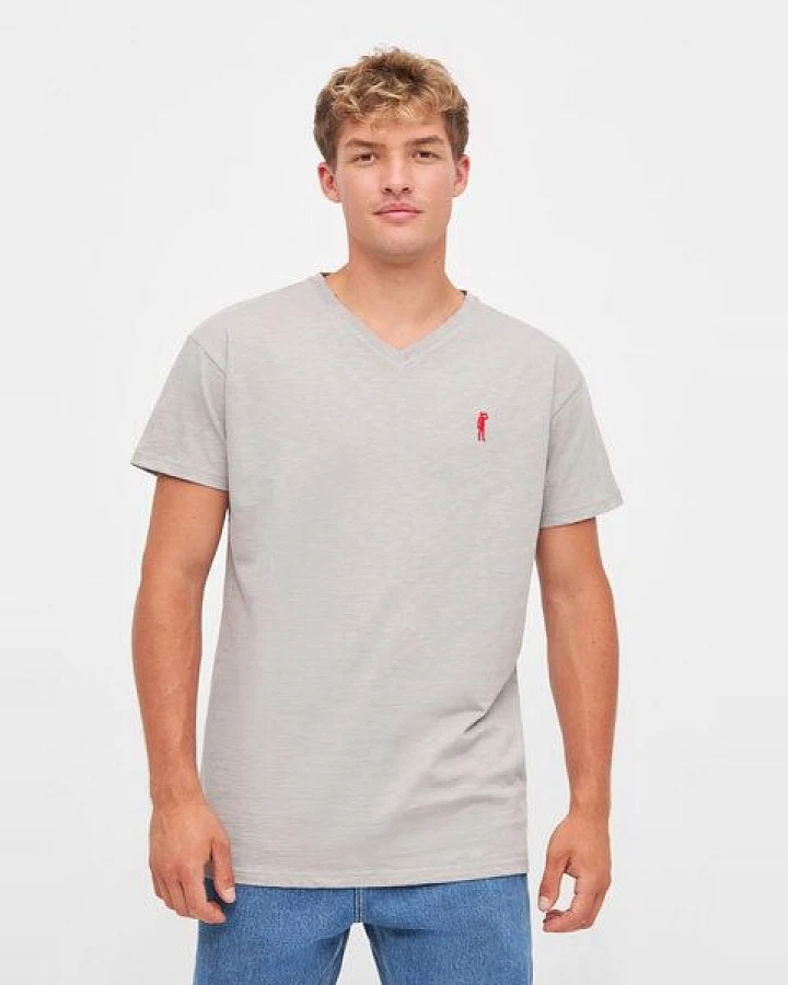 derbe Kurzarm T-shirt Print „Basic Kippes“