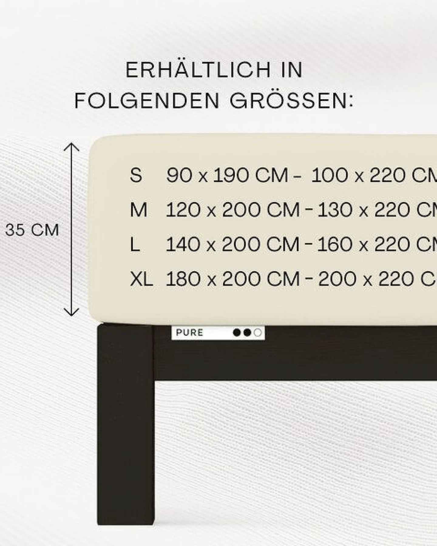 Schlafgut Spannbettlaken Pure - 95% Biobaumwolle, 5% Elasthan - Matratzenhöhe von 18-35cm – Ansicht 3