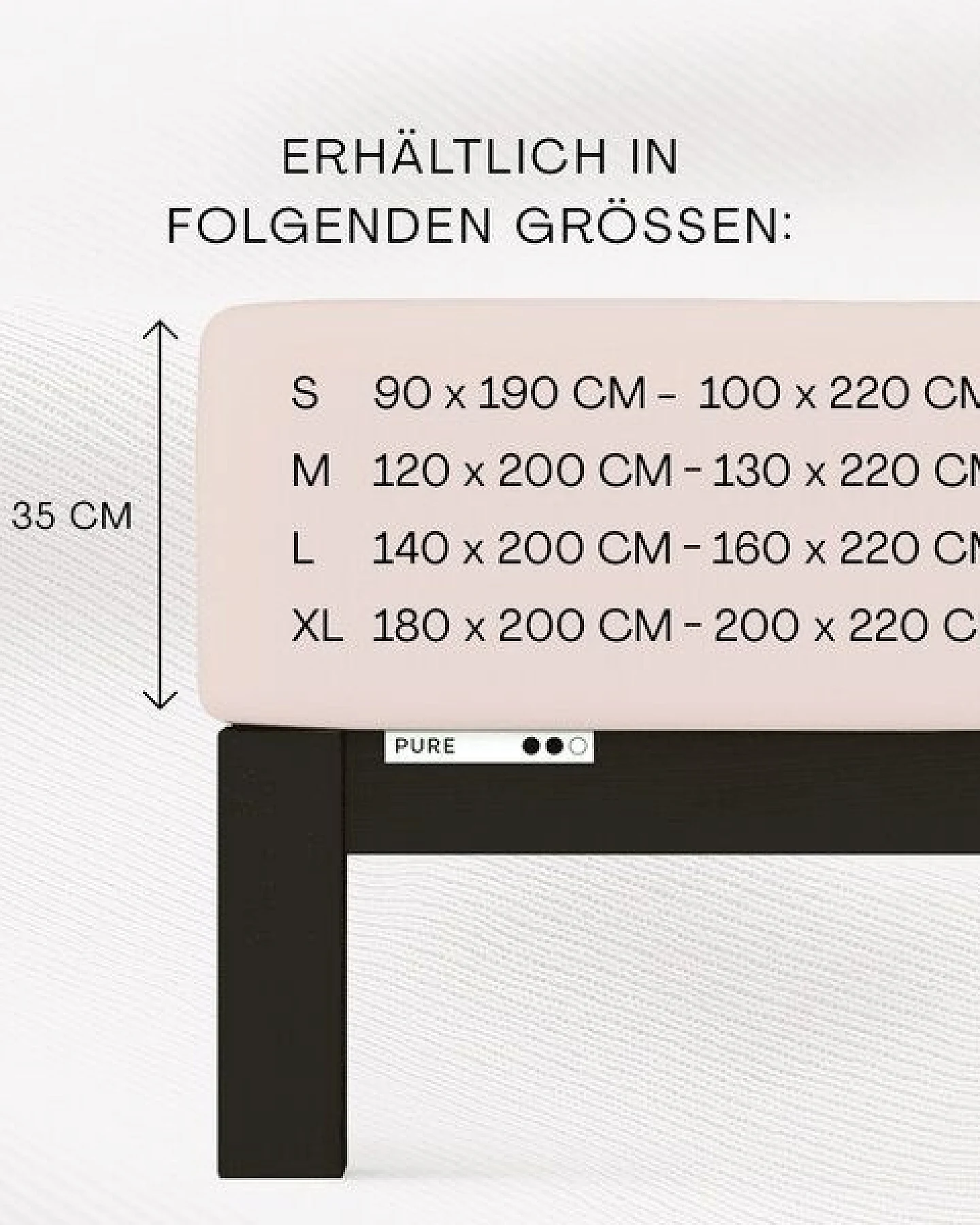 Schlafgut Spannbettlaken Pure - 95% Biobaumwolle, 5% Elasthan - Matratzenhöhe von 18-35cm – Ansicht 3