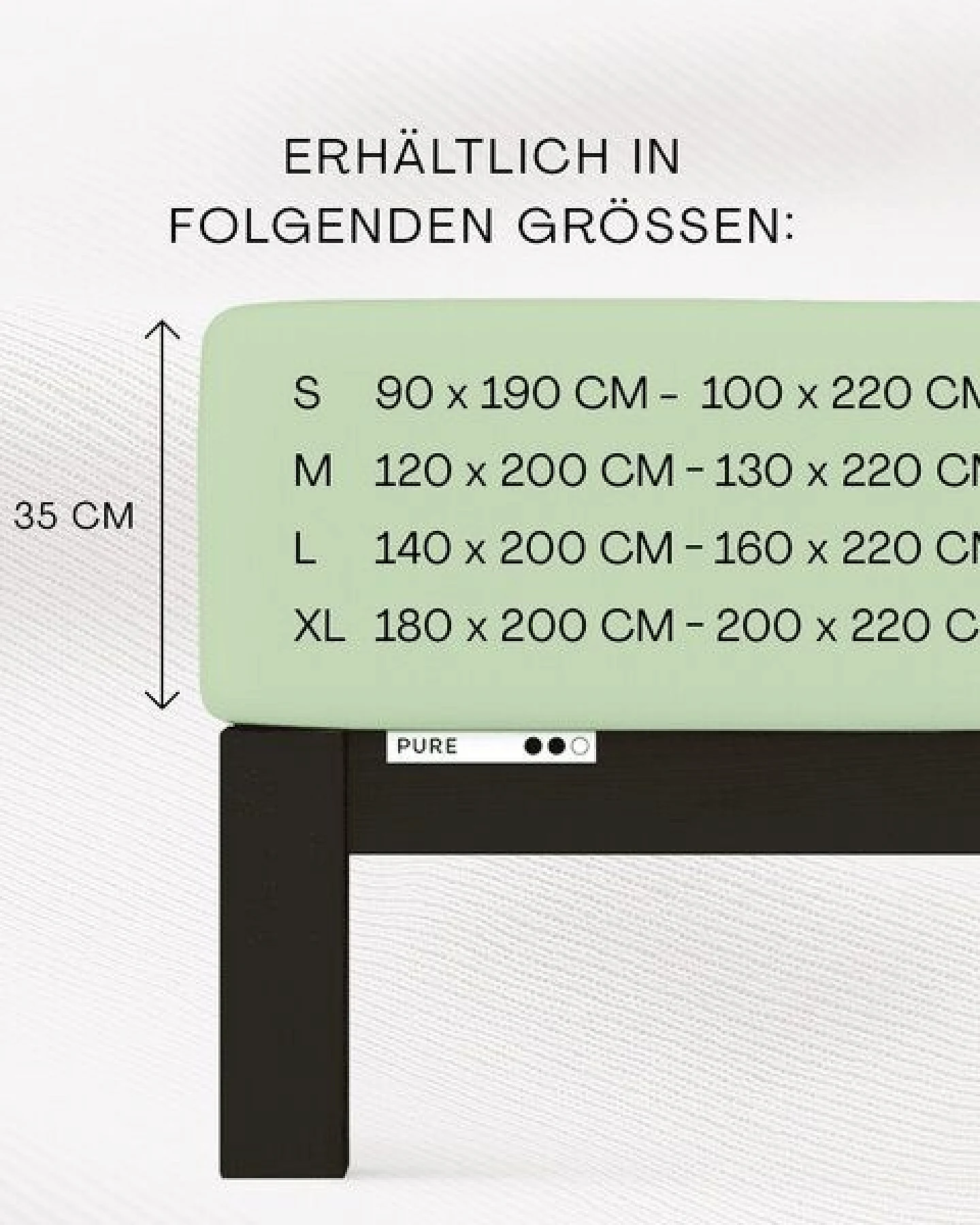 Schlafgut Spannbettlaken Pure - 95% Biobaumwolle, 5% Elasthan - Matratzenhöhe von 18-35cm – Ansicht 3