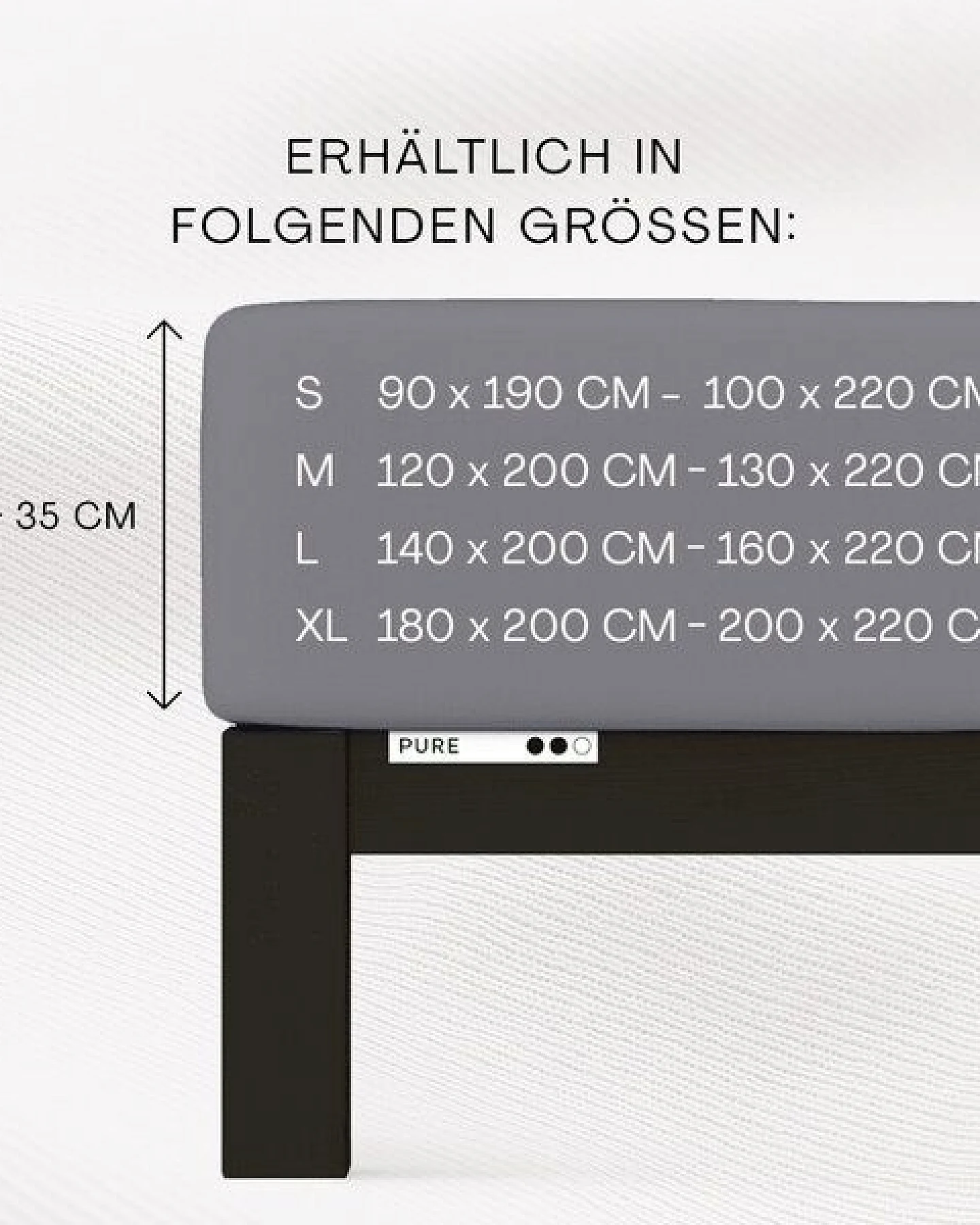 Schlafgut Spannbettlaken Pure - 95% Biobaumwolle, 5% Elasthan - Matratzenhöhe von 18-35cm – Ansicht 3