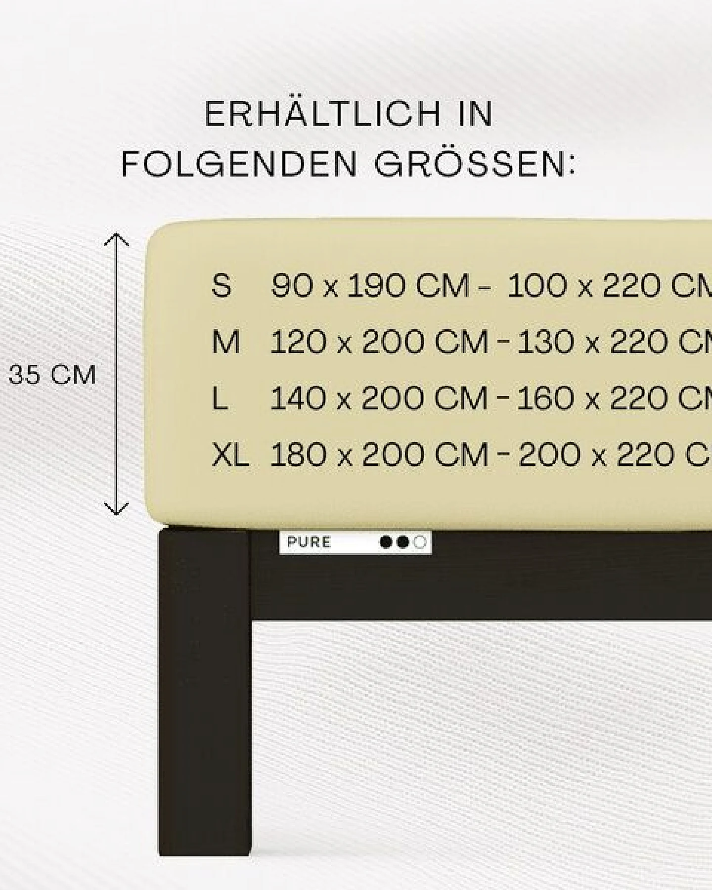 Schlafgut Spannbettlaken Pure - 95% Biobaumwolle, 5% Elasthan - Matratzenhöhe von 18-35cm – Ansicht 3
