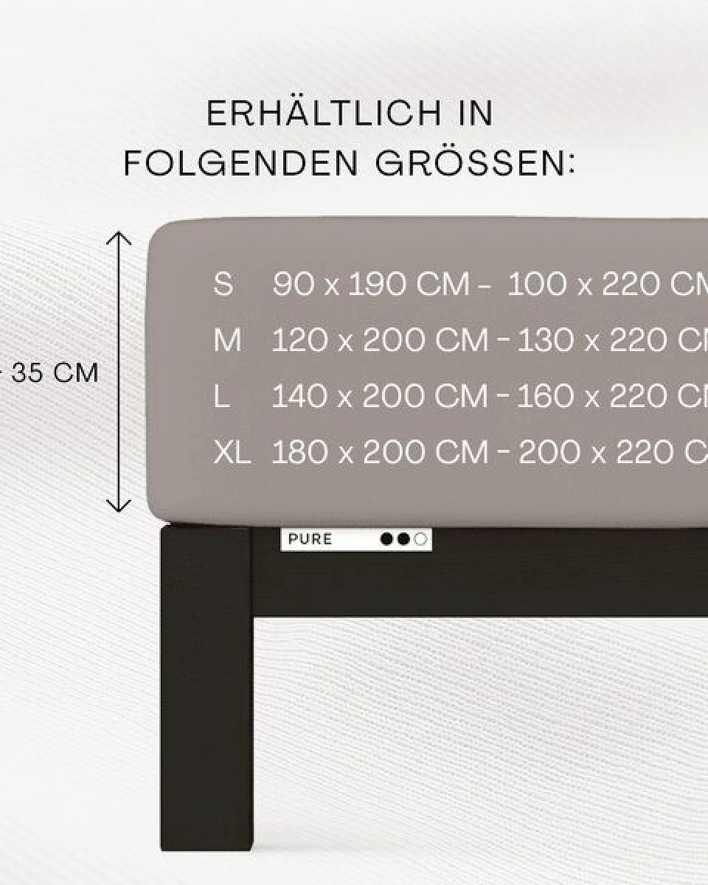 Schlafgut Spannbettlaken Pure - 95% Biobaumwolle, 5% Elasthan - Matratzenhöhe von 18-35cm – Ansicht 3