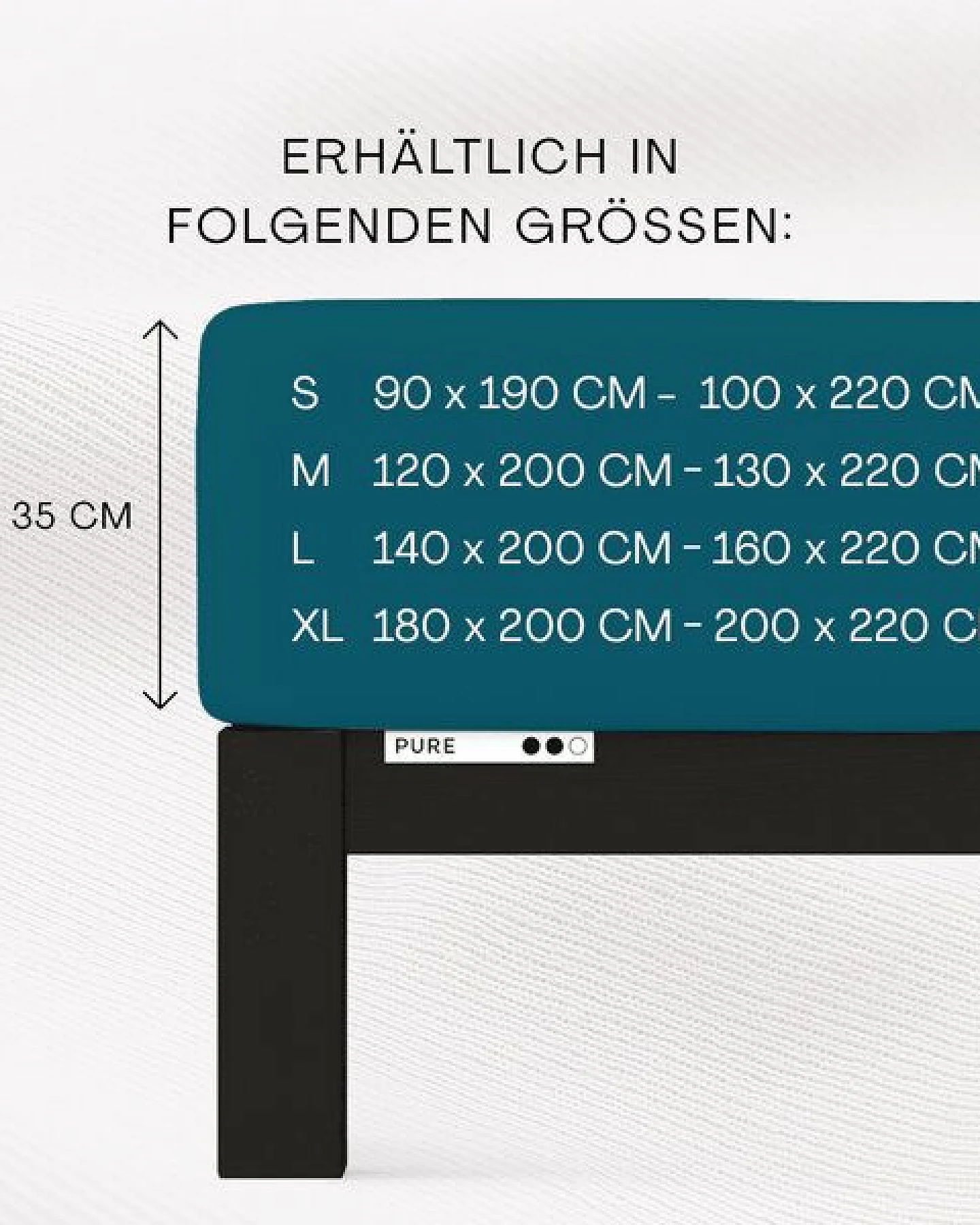 Schlafgut Spannbettlaken Pure - 95% Biobaumwolle, 5% Elasthan - Matratzenhöhe von 18-35cm – Ansicht 3