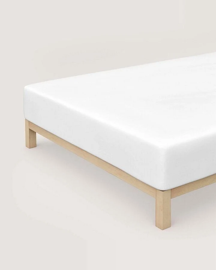 Schlafgut Boxspring Spannbettlaken Pure 95% Biobaumwolle, 5% Elasthan - Matratzenhöhe bis 40cm
