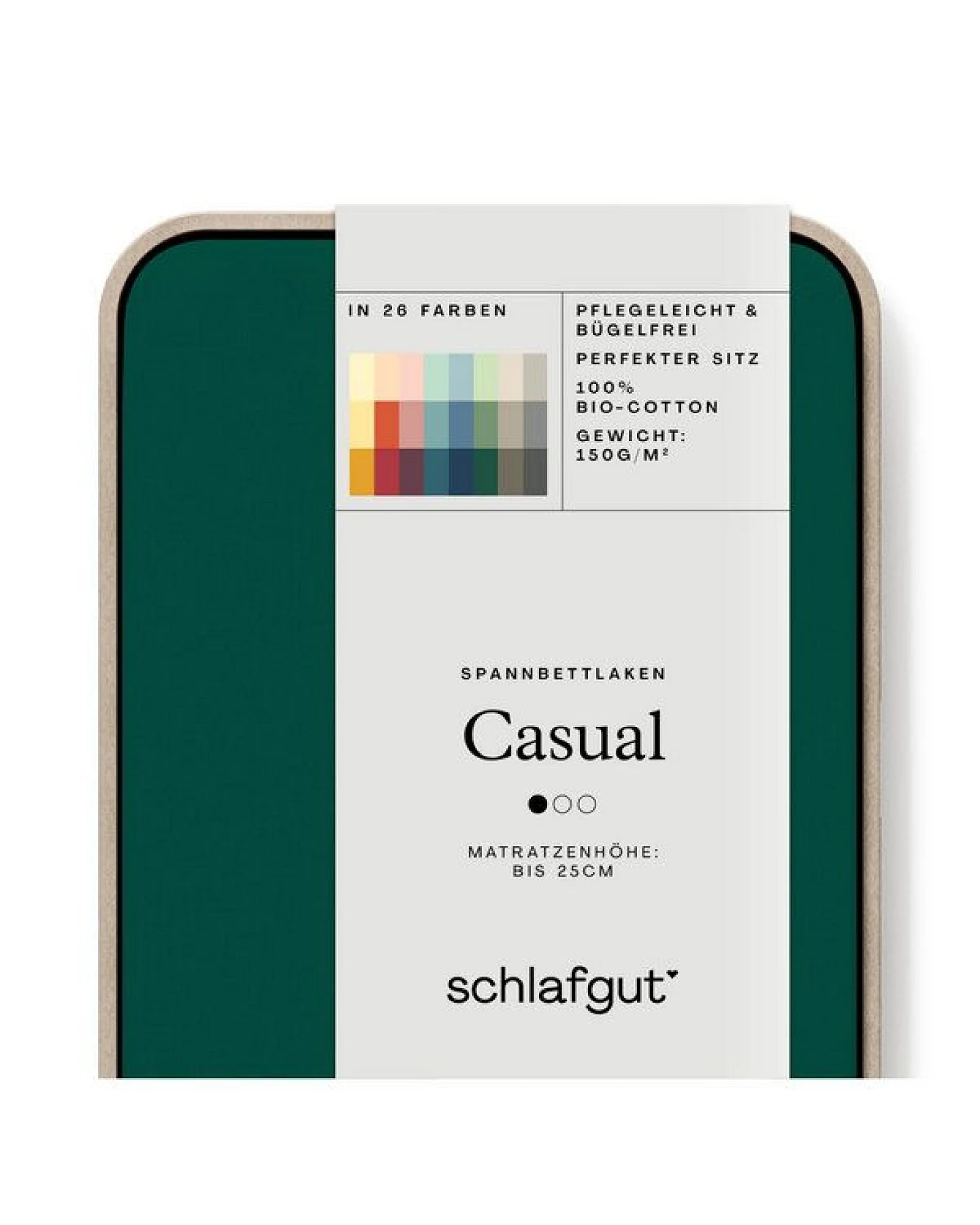 Schlafgut Spannbettlaken Casual Organic - 100% Biobaumwolle – Ansicht 2