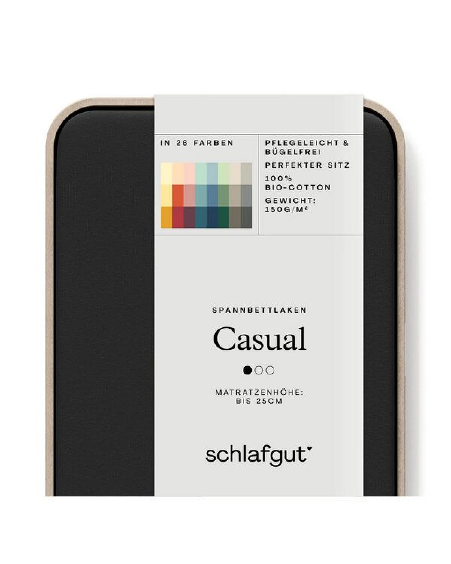 Schlafgut Spannbettlaken Casual Organic - 100% Biobaumwolle – Ansicht 2