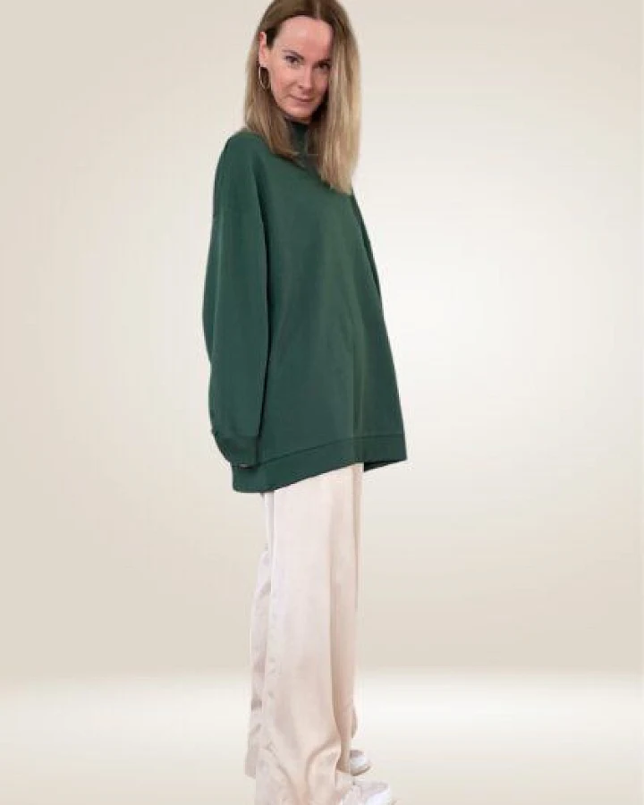 noemvri fashion label oversized Sweatshirt Turtleneck