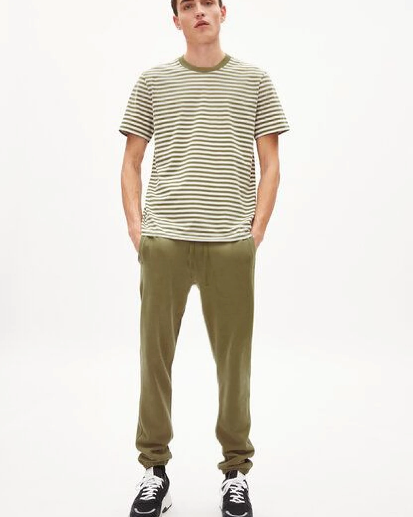 ARMEDANGELS AADON STRIPES - Herren T-Shirt Relaxed Fit aus Bio-Baumwolle – Ansicht 4