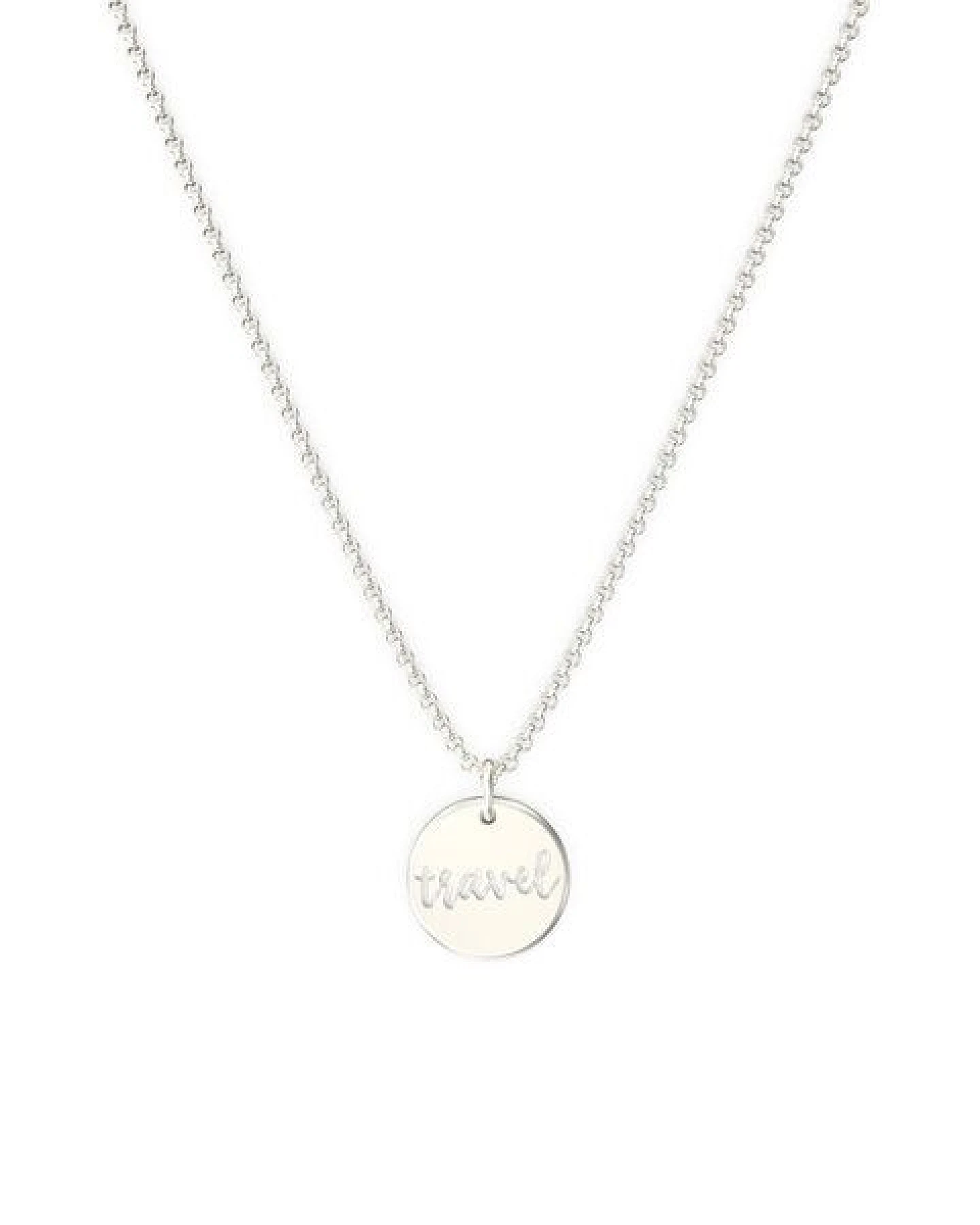 MOANINA Kette Travel Coin - 925 Silber/18k Gold Vermeil - 3 Längen – Ansicht 2