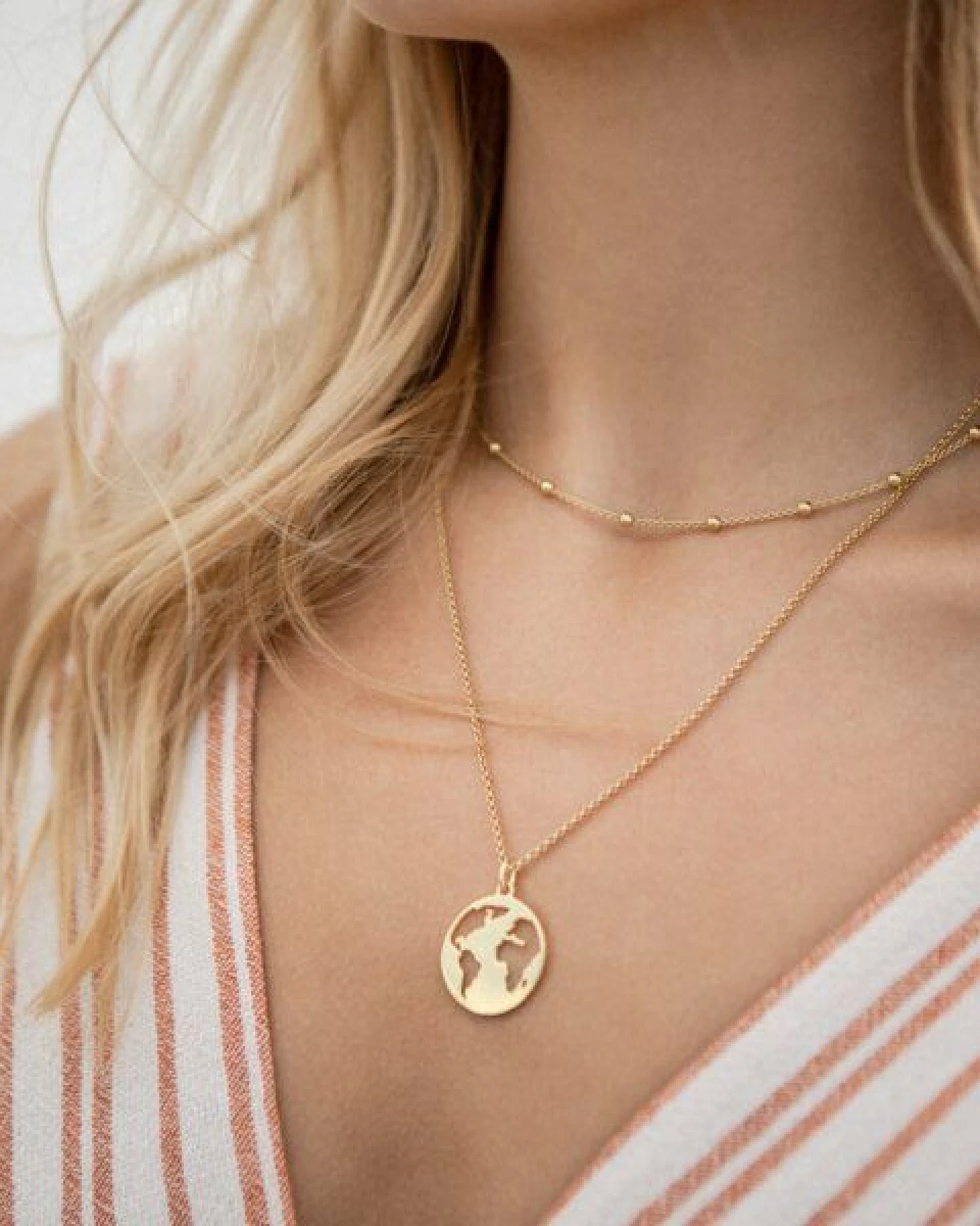MOANINA Kette Choker Bella - 925 Silber/18k Gold Vermeil – Ansicht 2