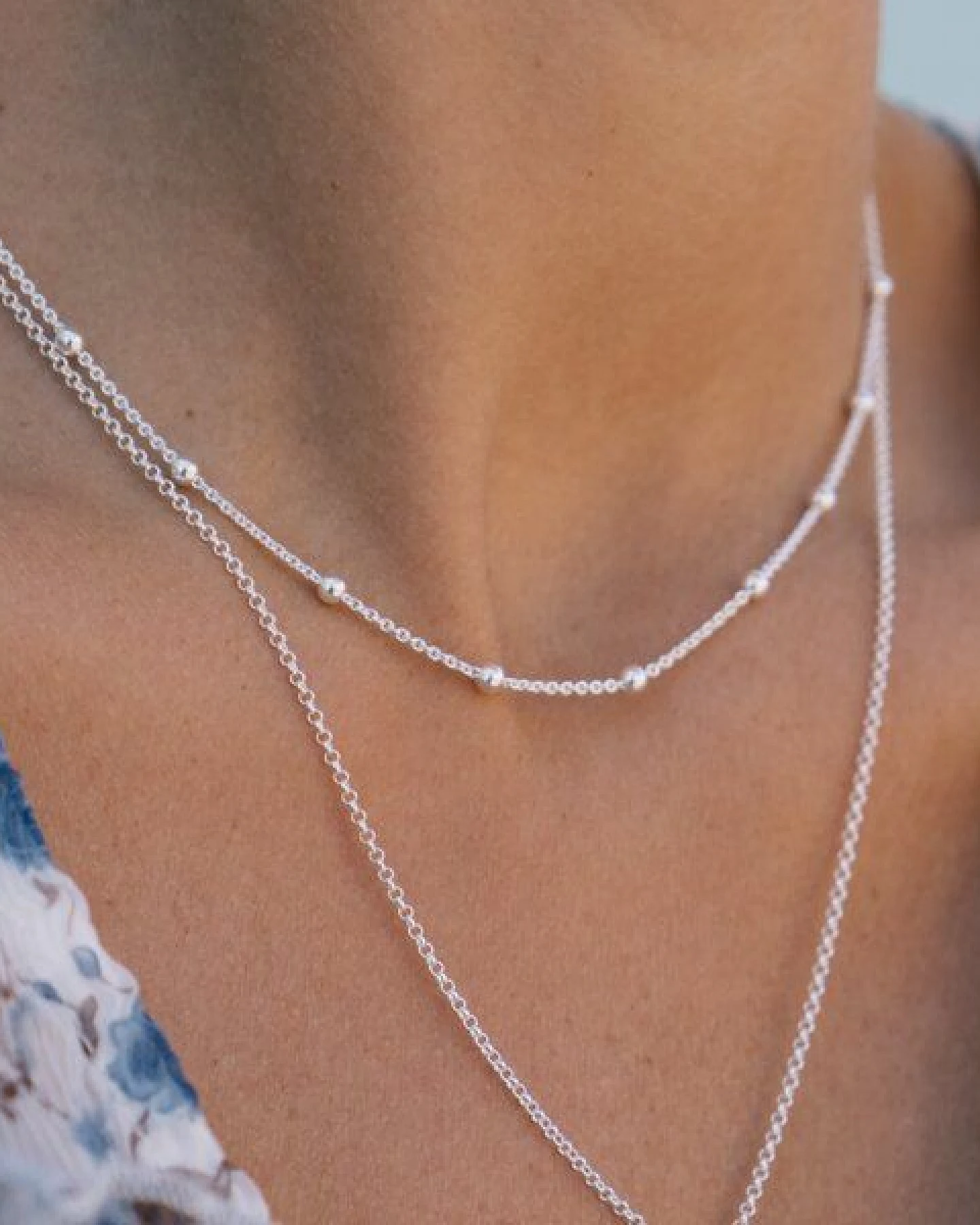 MOANINA Kette Choker Bella - 925 Silber/18k Gold Vermeil – Ansicht 2