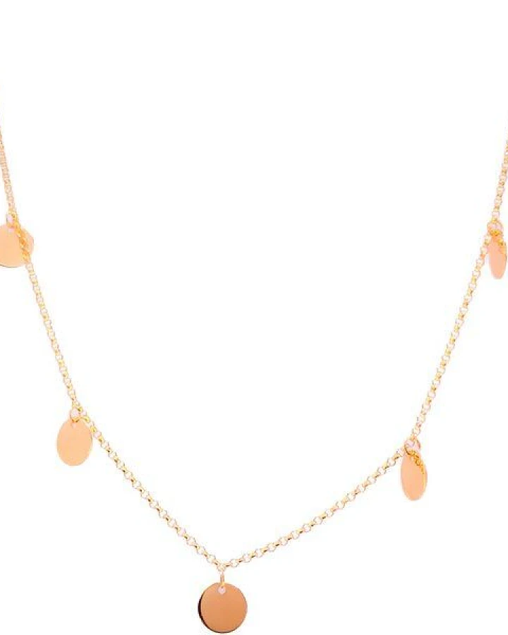MOANINA Kette Glow Mini Coins - 925 Silber/18k Gold Vermeil