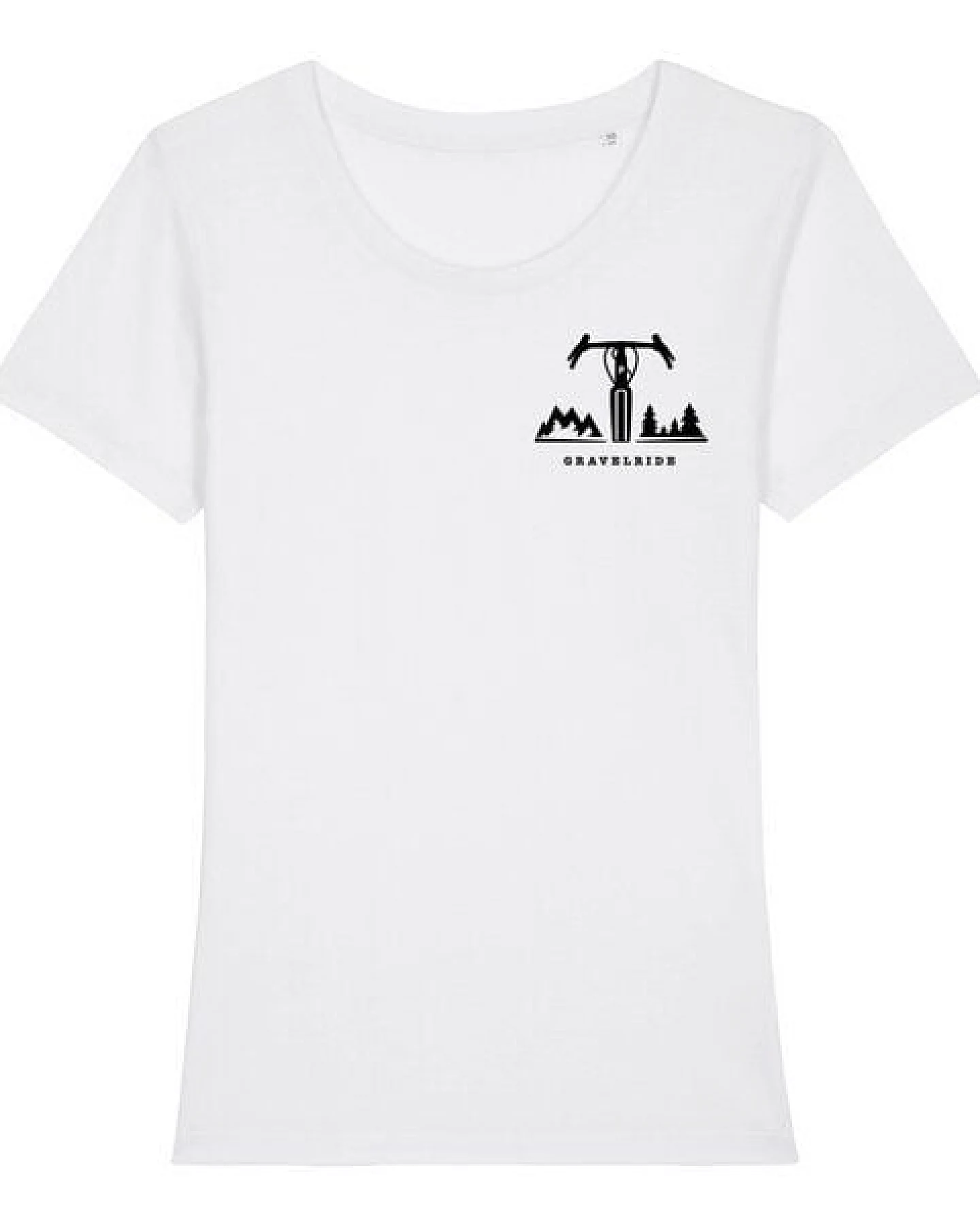 päfjes Gravelride - Gravel Brust - Fair Wear Frauen T-Shirt - White – Ansicht 4
