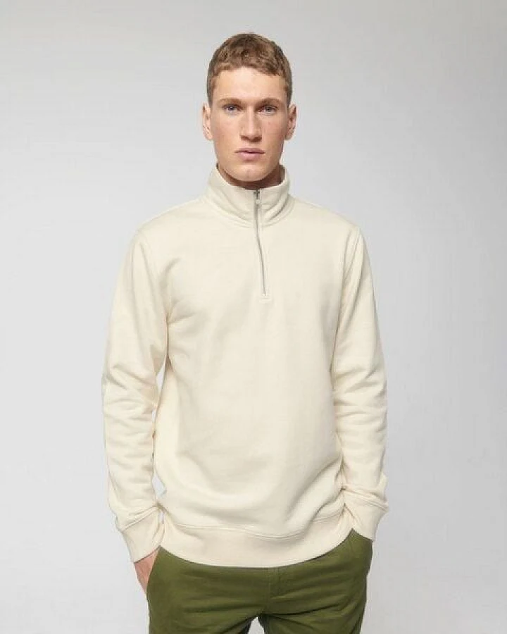 Biofair - Softer gemütlich-weicher Pullover mit Zip / Kultgut
