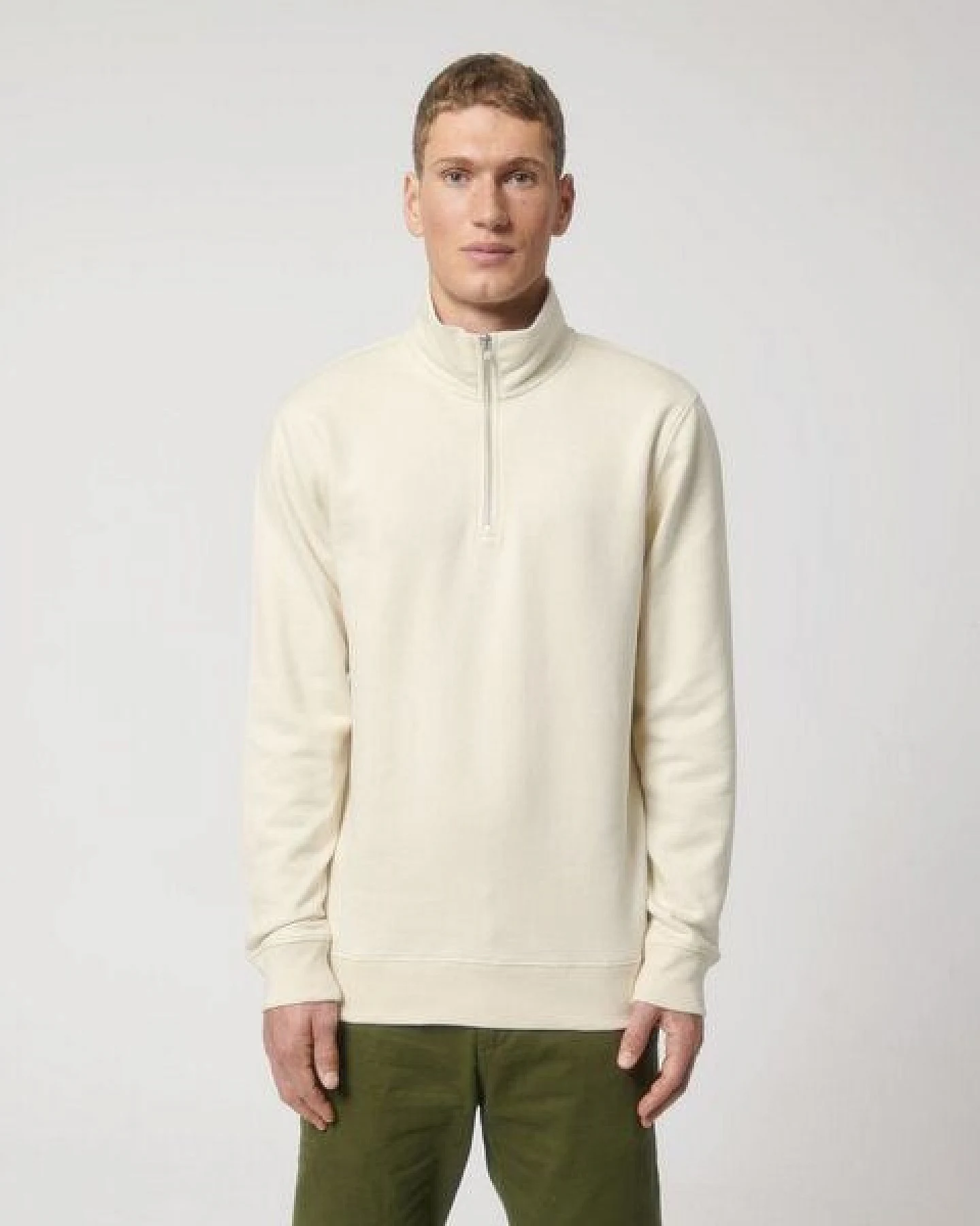 Biofair - Softer gemütlich-weicher Pullover mit Zip / Kultgut – Ansicht 3
