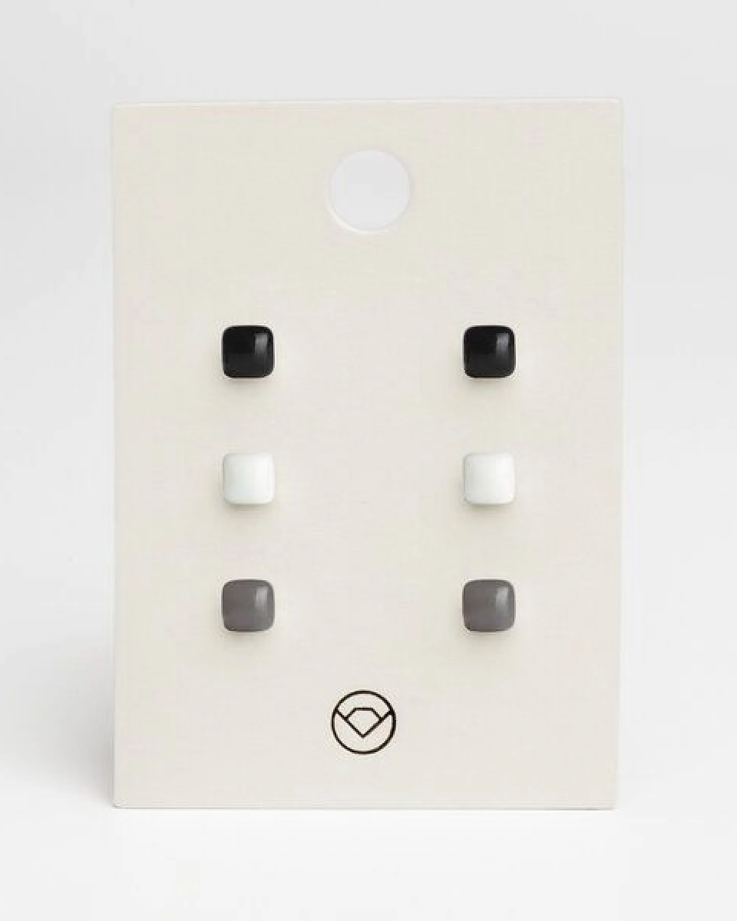 ALEXASCHA 3er Set Ohrringe bunt • Geometrische Ohrstecker aus Glas – Ansicht 2