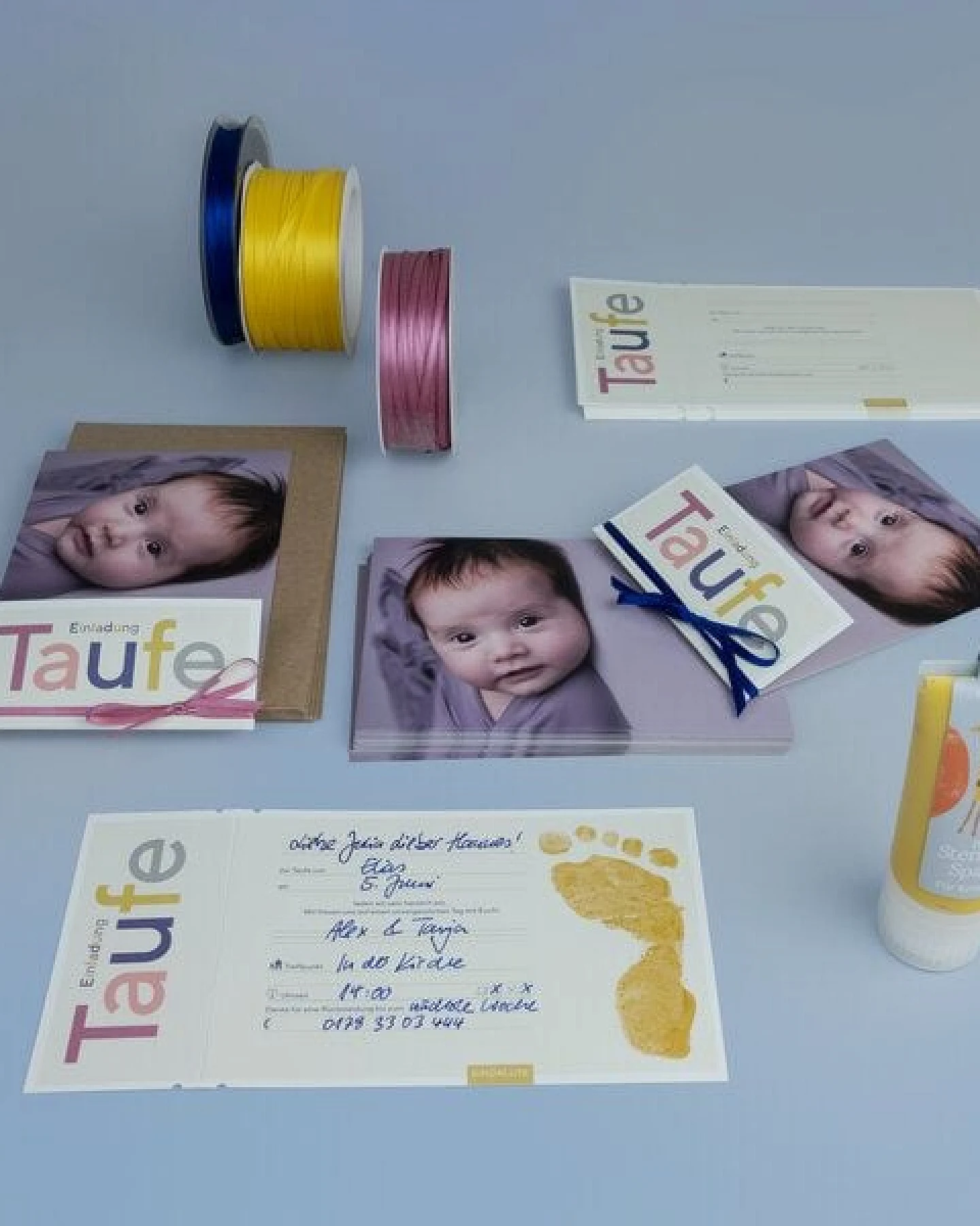 KINDACUTE 20x DIY Taufeinladung – Ansicht 4